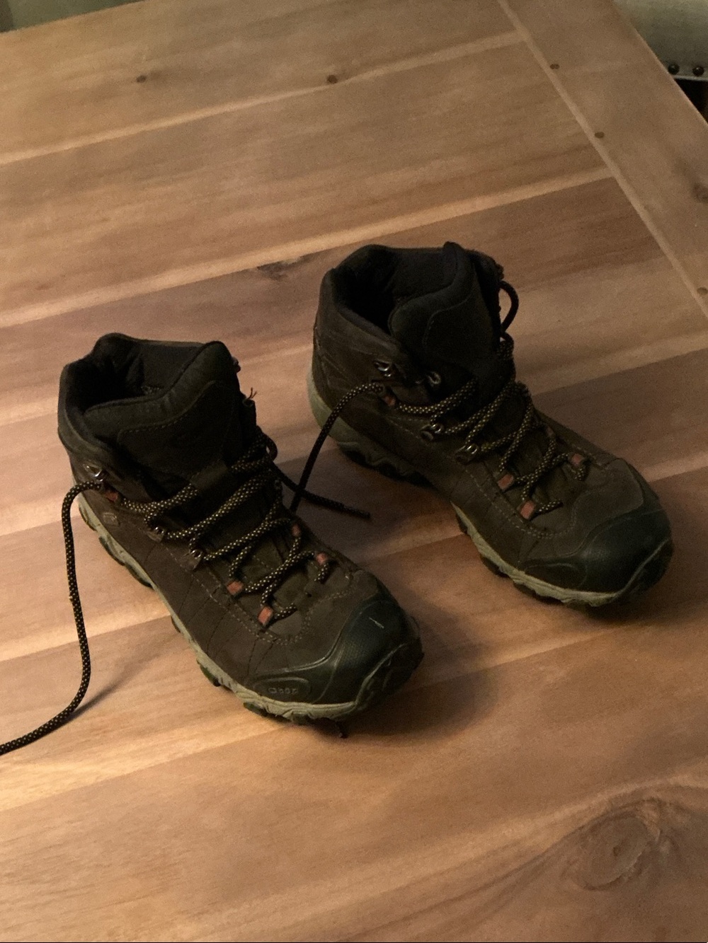 Men's Oboz Olive Green Waterproof Hiking Boots